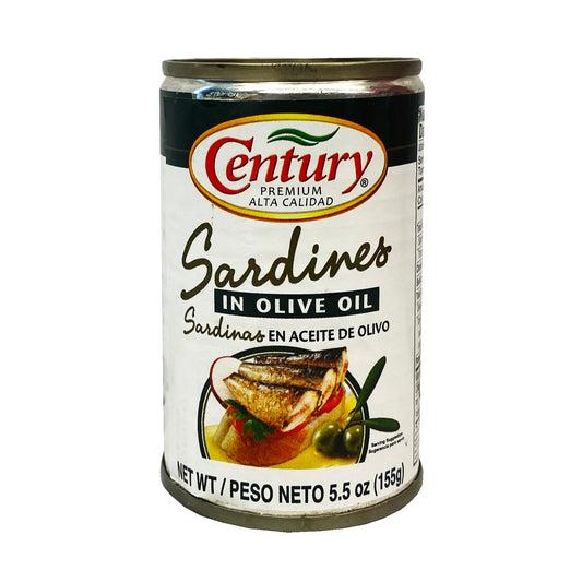 Front graphic image of Century Sardines In Olive Oil 5.5oz