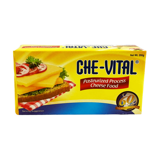 Front graphic view of Che-Vital Pasteurized Process Cheese 7oz