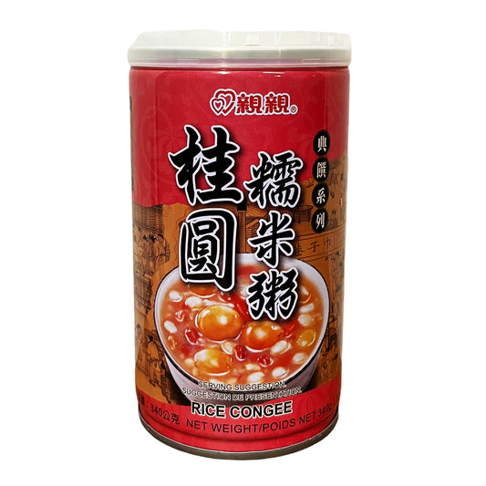 Front graphic image of Chin Chin Mixed Congee With Longan 13oz - 亲亲 桂圆糯米粥 13oz