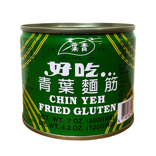 Front graphic image of Chin Yeh Fried Gluten 7oz - 青叶 面筋 7oz