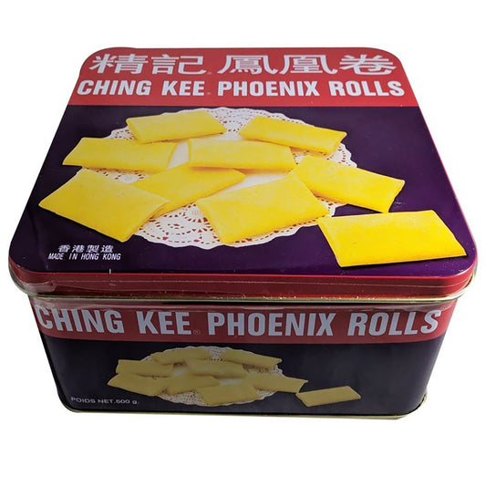 Front graphic image of Ching Kee Phoenix Rolls 16oz