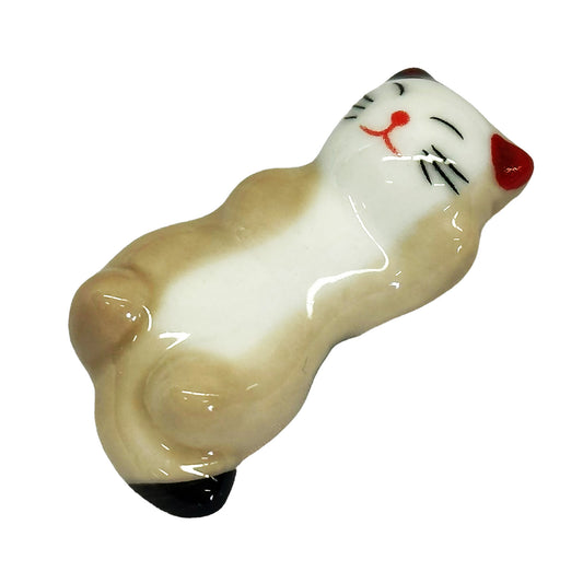 Front graphic image design 1 of Chopstick Rest 1 Piece - Cat 2 Inches