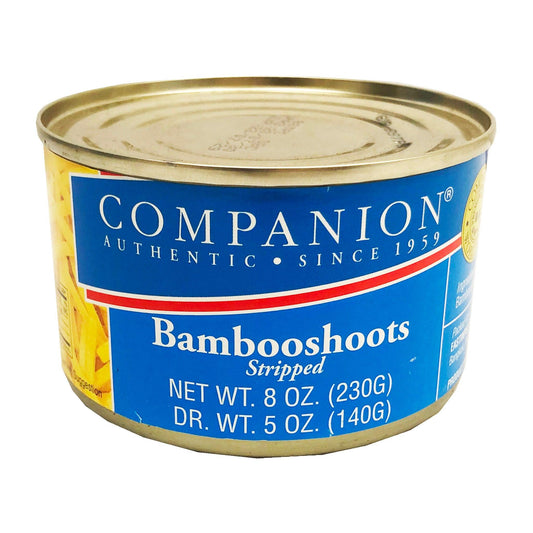 Front graphic image of Companion Bamboo Shoots Stripped 8oz