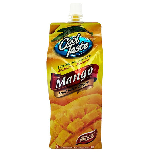 Front graphic image of Cool Taste Fruit Juice Drink - Mango 16oz