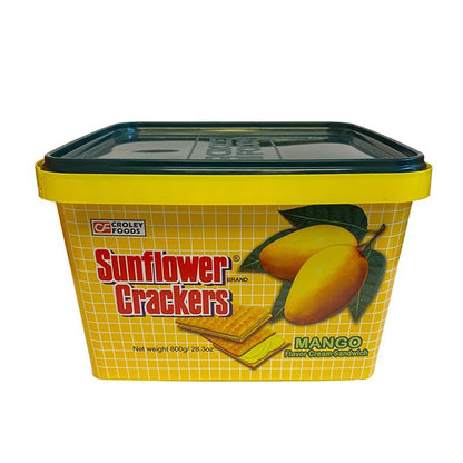 Front graphic image of Croley Foods Sunflower Crackers - Mango Flavor 28.2oz