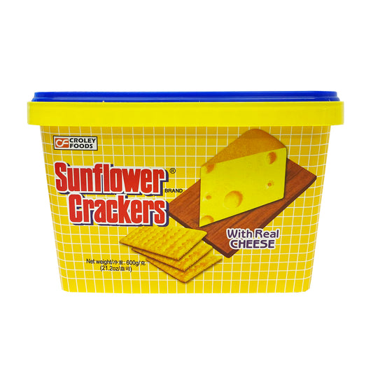 Front graphic image of Croley Foods Sunflower Crackers - Cheese Flavor 21.2oz