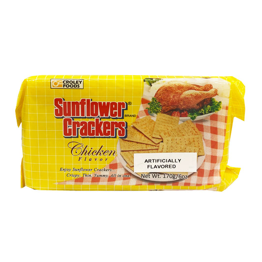 Front graphic image of Croley Foods Sunflower Crackers - Chicken Flavor 6.7oz