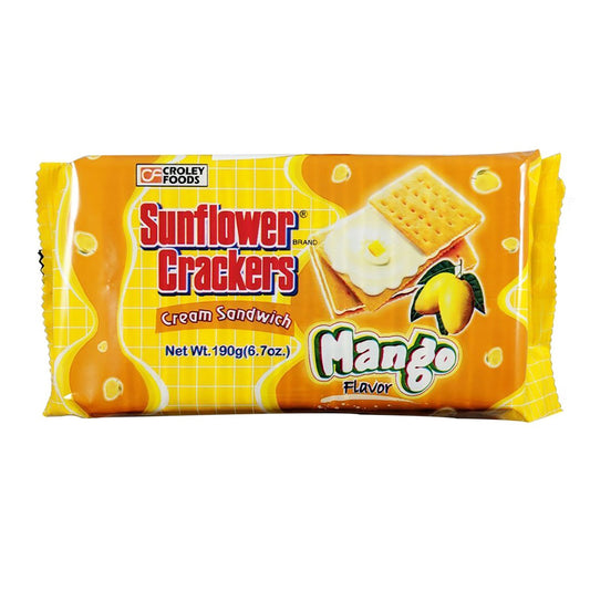 Front graphic image of Croley Foods Sunflower Crackers - Mango Flavor 6.7oz