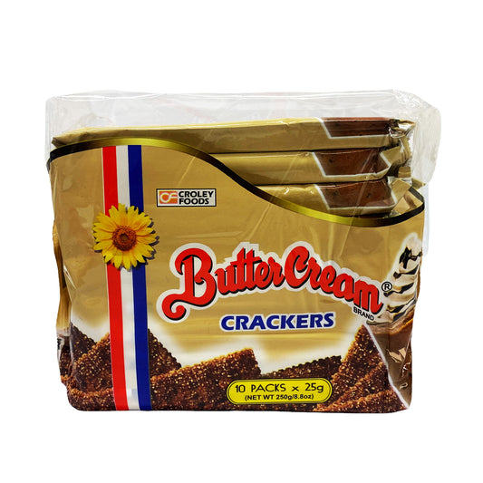 Front graphic image of Croley Foods Sunflower Crackers Butter Cream - Mocha 8.8oz (250g)