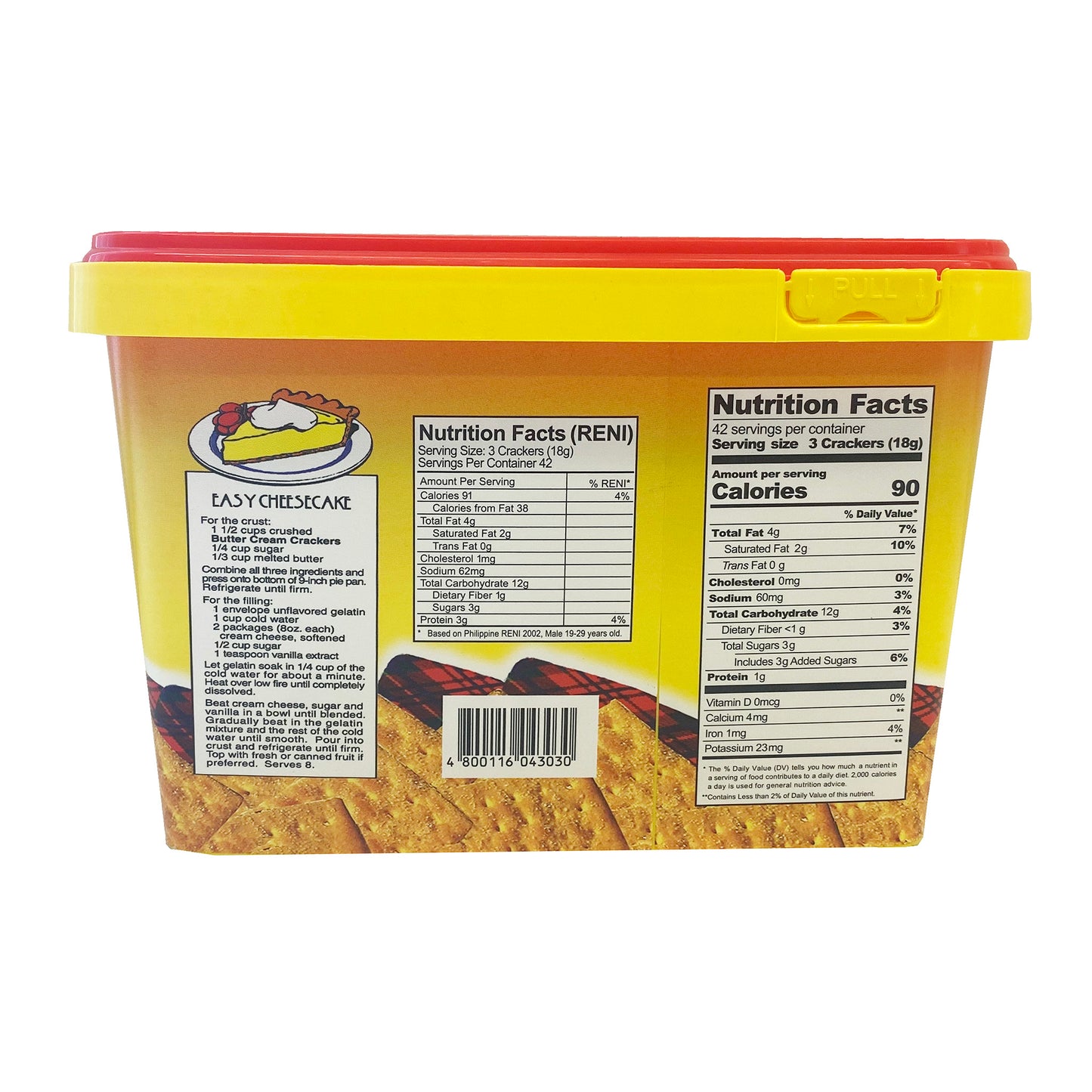 Back graphic image of Croley Foods Sunflower Crackers Butter Cream - Regular 28.2oz