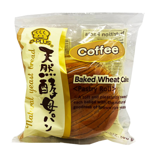 Front graphic image of D-Plus Baked Wheat Cake - Coffee Flavor 2.82oz (80g)