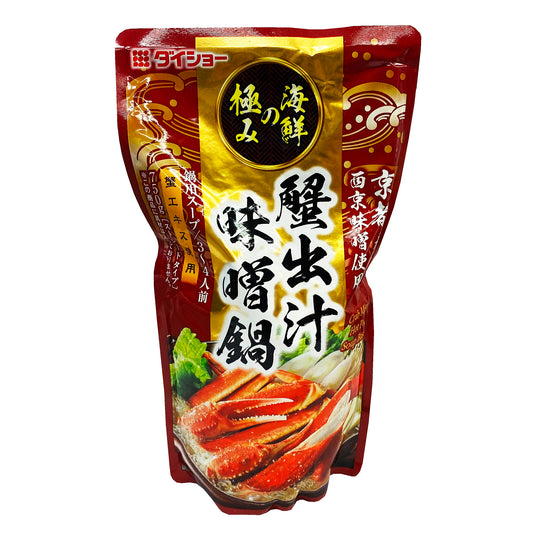 Front graphic image of Daisho Hot Pot Soup Base - Crab Miso Flavor 26.45oz (750g)