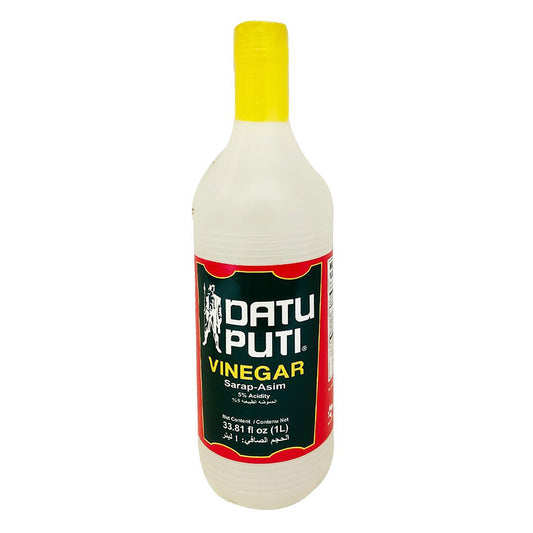 Front graphic image of Datu Puti Vinegar 33.81oz