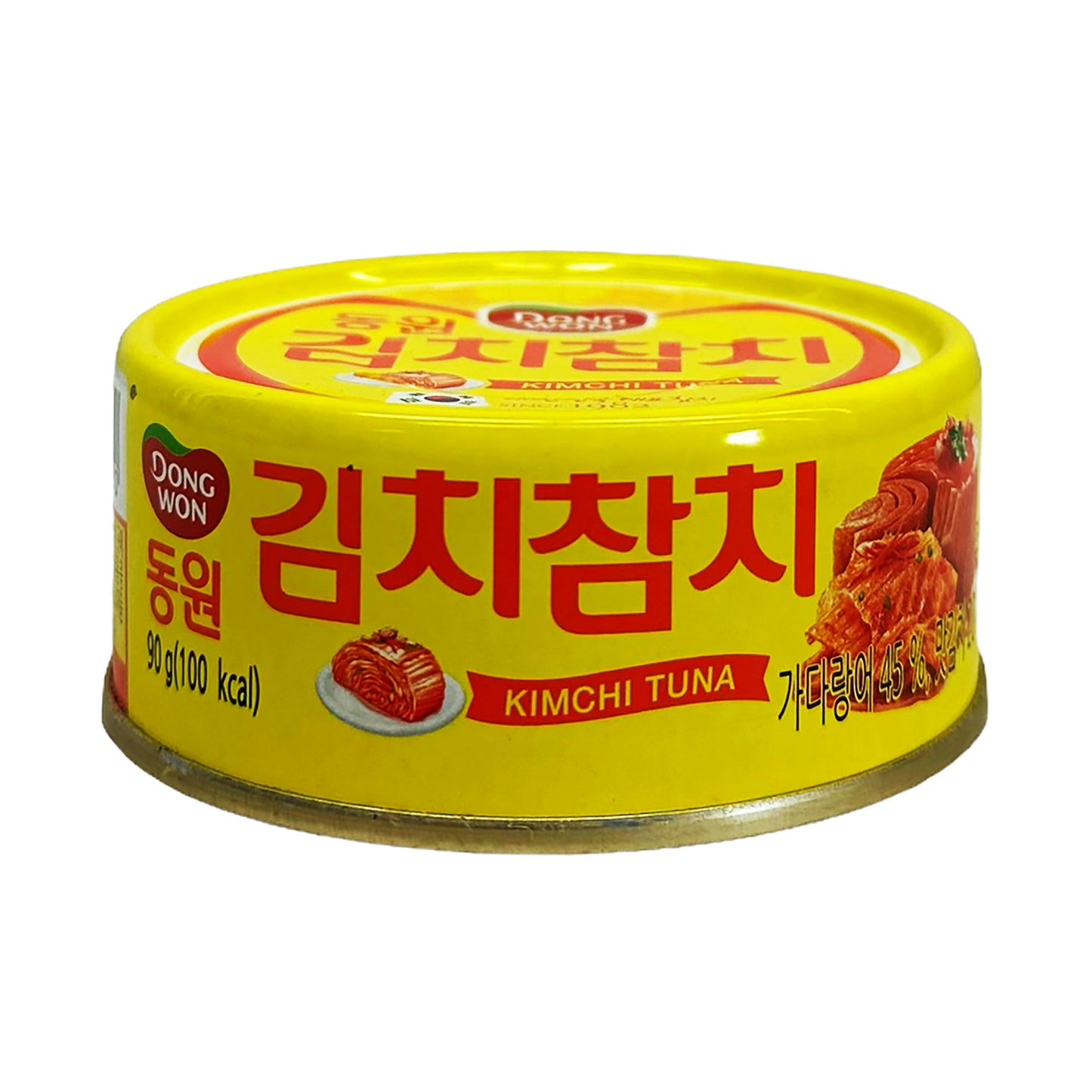 Front graphic image of Dong Won Tuna with Kimchi Sauce 3.17oz (90g)