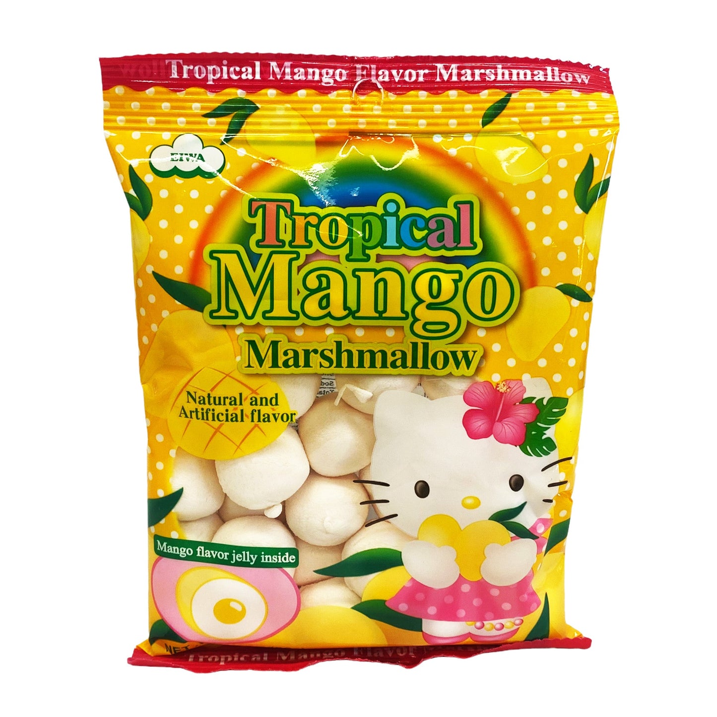 Front graphic view of Eiwa Tropical Marshmallow - Mango 3.1oz