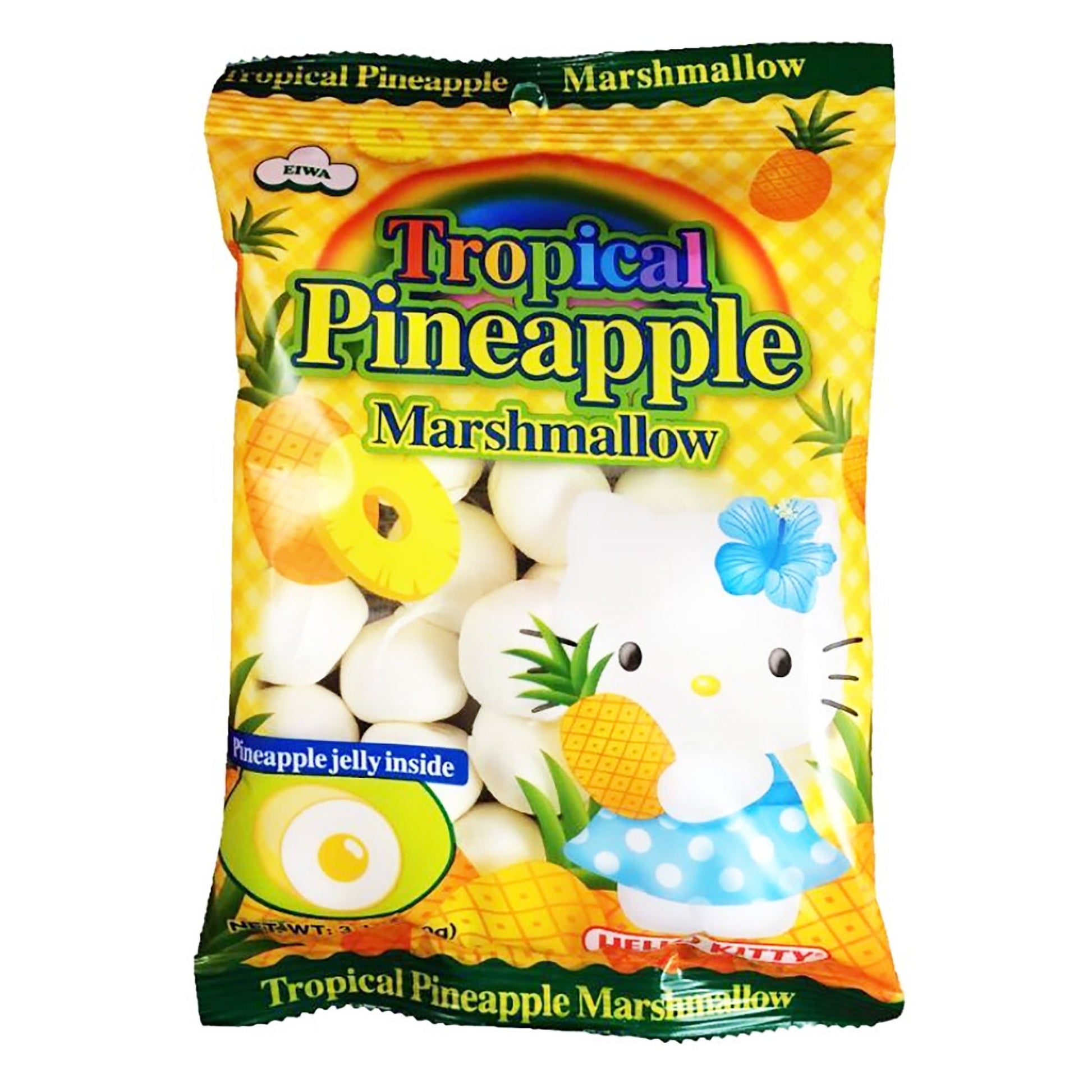Front graphic image of Eiwa Tropical Marshmallow Pineapple 3.1oz
