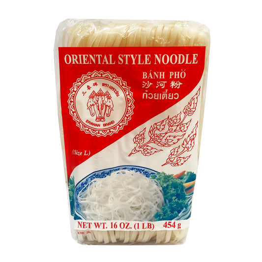 Front graphic image of Erawan Oriental Style Noodle Banh Pho - Large 16oz