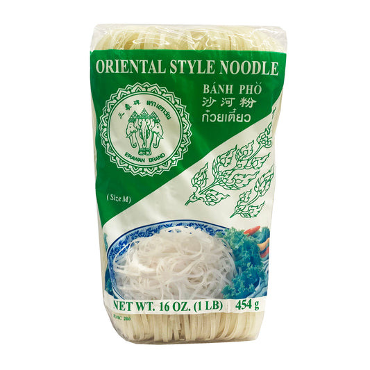 Front graphic image of Erawan Oriental Style Noodle Banh Pho - Medium 16oz