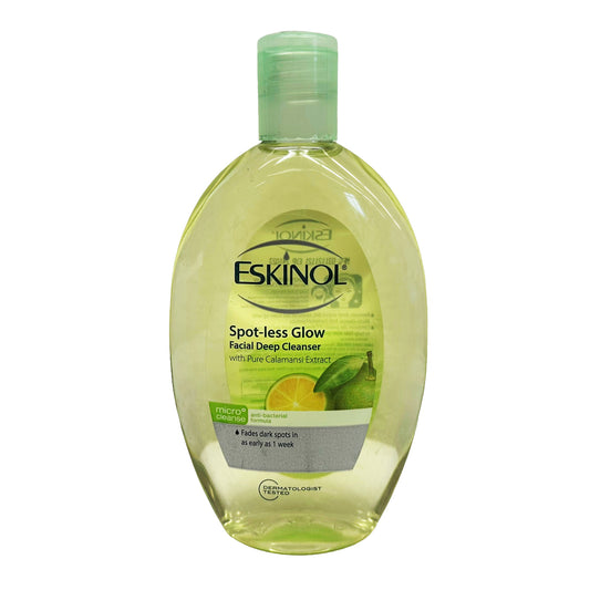 Front graphic image of Eskinol Spot-less Glow Facial Deep Cleanser with Calamansi Extract 7.6oz