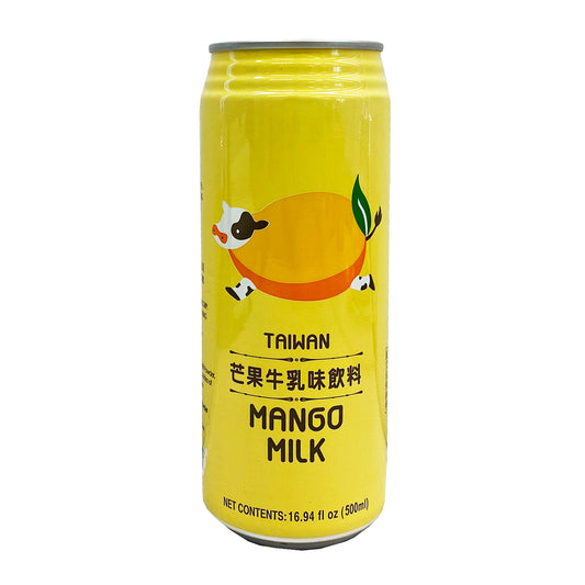 Front graphic image of Famous House Mango Milk 16.94oz (500ml) - 名屋 芒果牛乳味饮料 16.94oz (500ml)