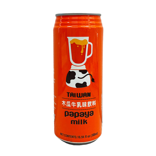 Front graphic image of Famous House Papaya Milk 16.94oz (500ml) - 木瓜牛乳味飲料 16.94oz (500ml)