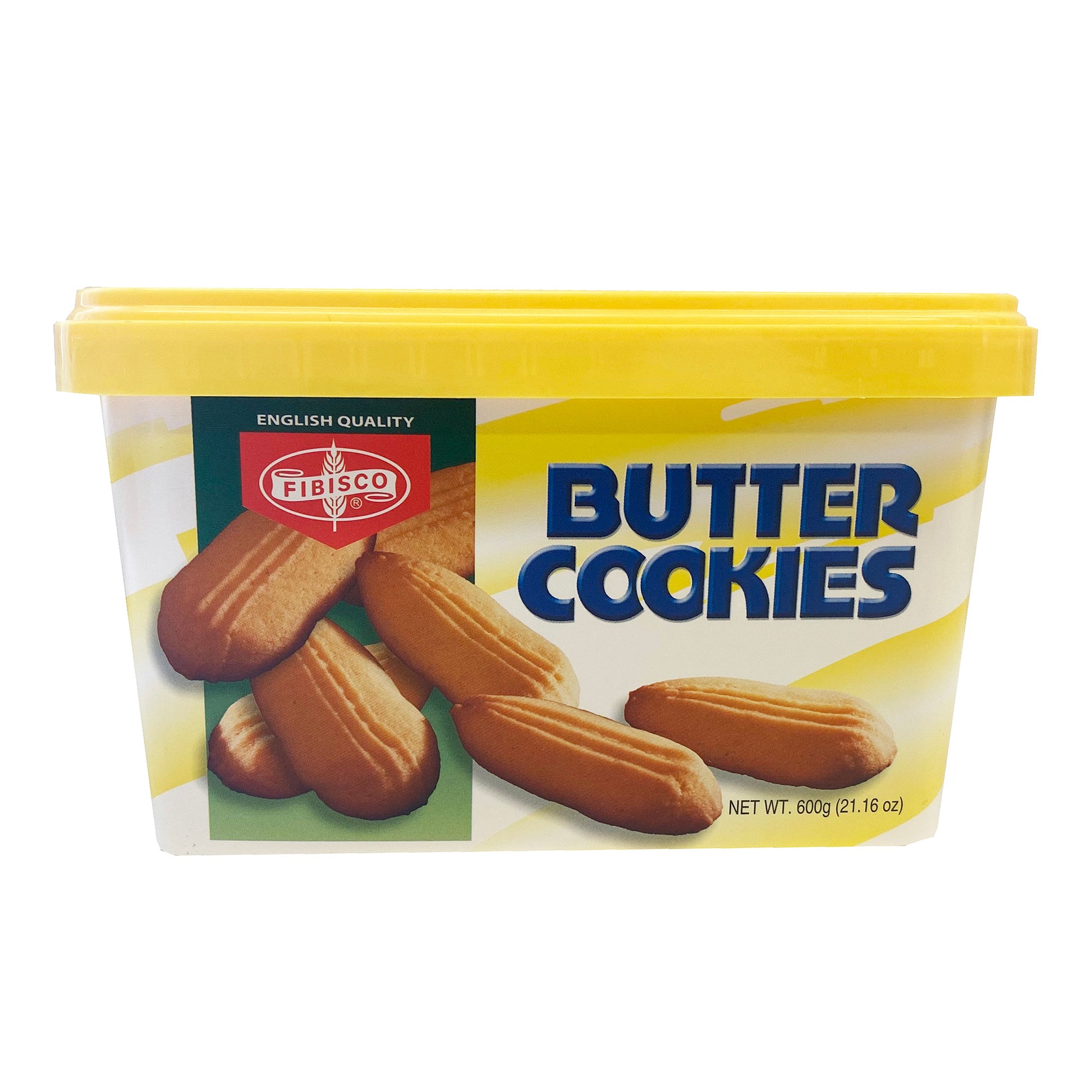 Front graphic image of Fibisco Butter Cookies Can 21.16oz