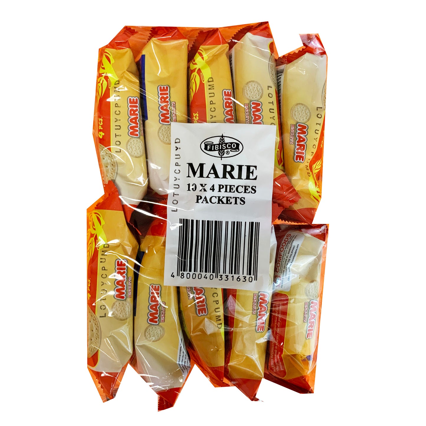 Side graphic image of Fibisco Marie Biscuits 0.88oz