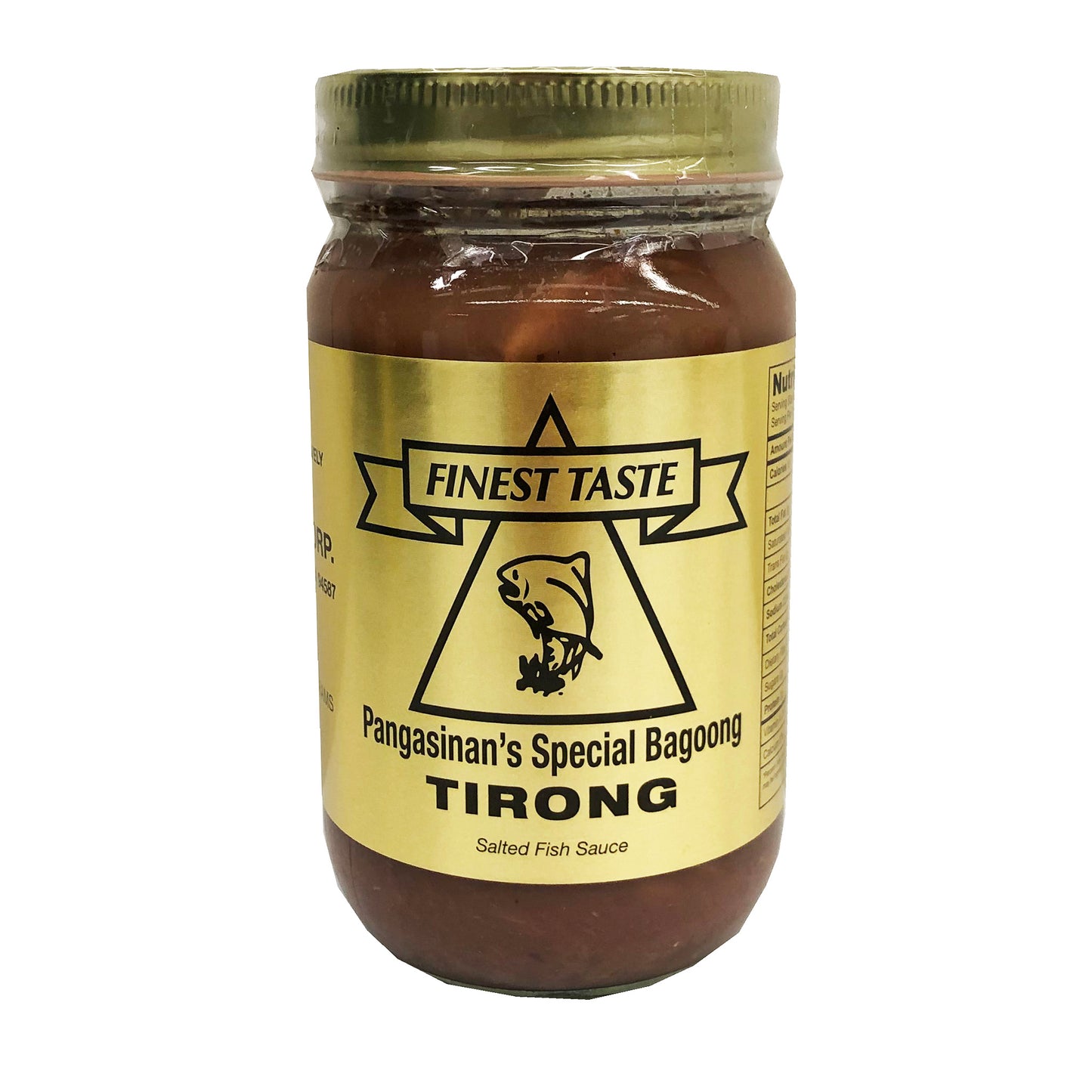Front graphic image of Finest Taste Pangasinan's Special Bagoong Tirong 16oz