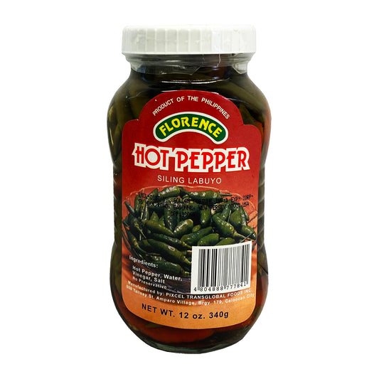 Front graphic image of Florence Hot Pepper - Siling Labuyo 12oz
