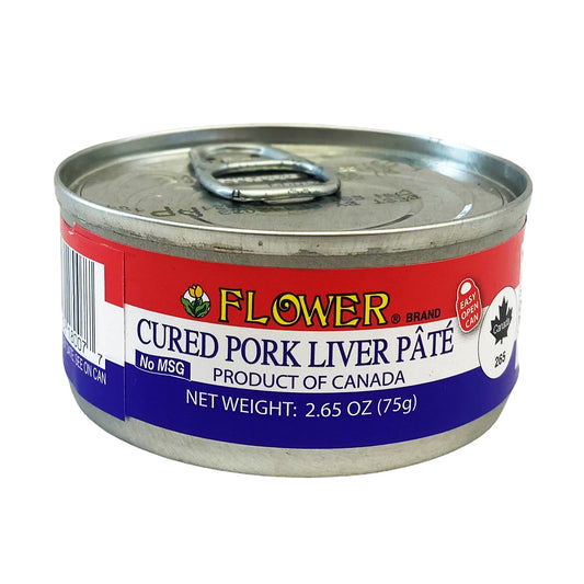 Front graphic image of Flower Brand Cured Pork Liver Pate 2.65oz (75g)