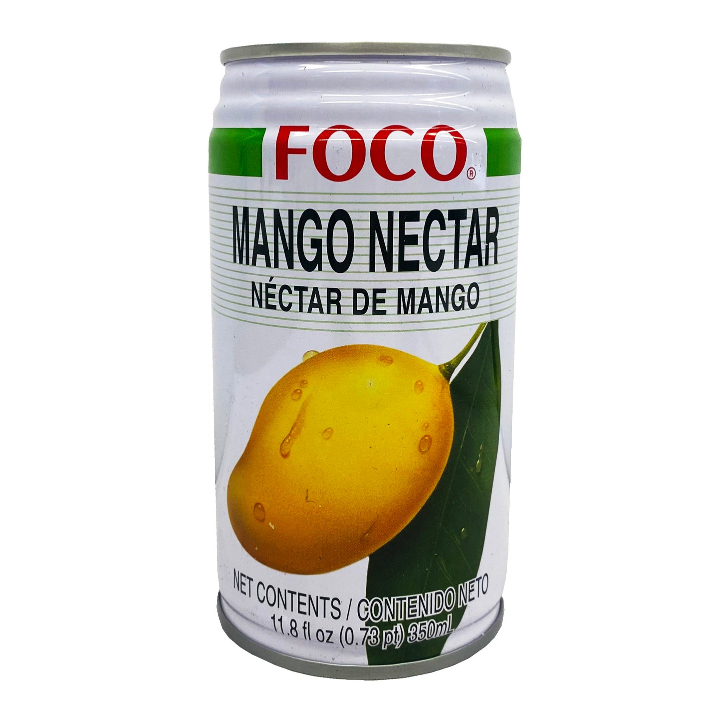Front graphic image of Foco Mango Nectar 11.8oz (350ml)