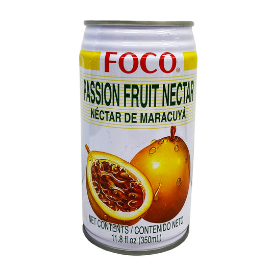 Front graphic image of Foco Passion Fruit Nectar 11.8oz (350ml)