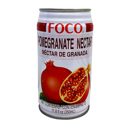 Front graphic image of Foco Pomegranate Nectar 11.8oz (350ml)