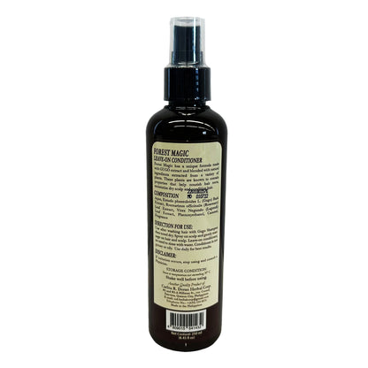Back graphic image of Forest Magic Gugo Herbal Hair Leave-on Spray 8.45oz (250ml)