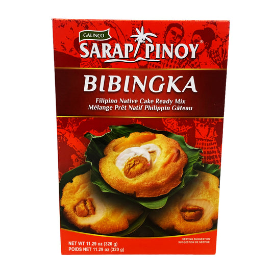 Front graphic view of Galinco Sarap Pinoy Bibingka Mix 11.29oz (320g)