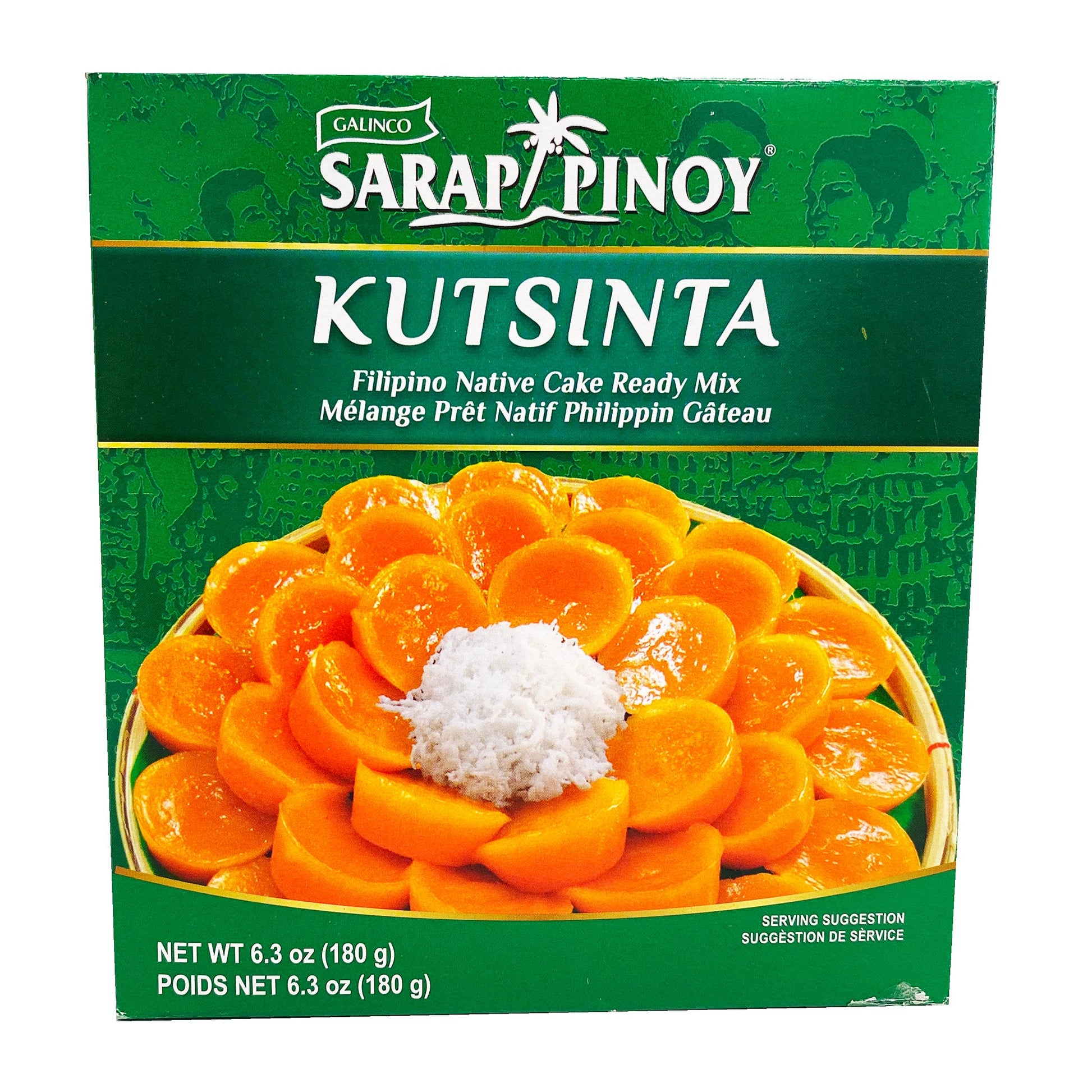 Front graphic image of Galinco Sarap Pinoy Native Cake Ready Mix - Kutsinta 6oz