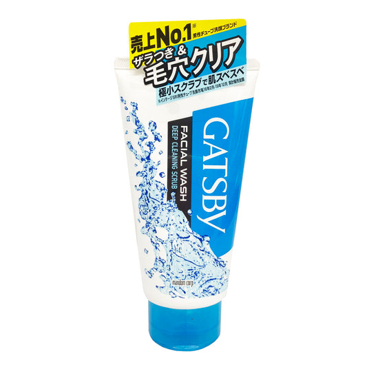 Front graphic view of Gatsby Facial Wash - Deep Cleaning Scrub 4.5oz
