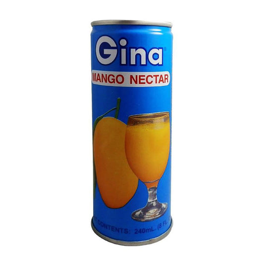 Front graphic image of Gina Juice Drink - Mango Nectar 8oz