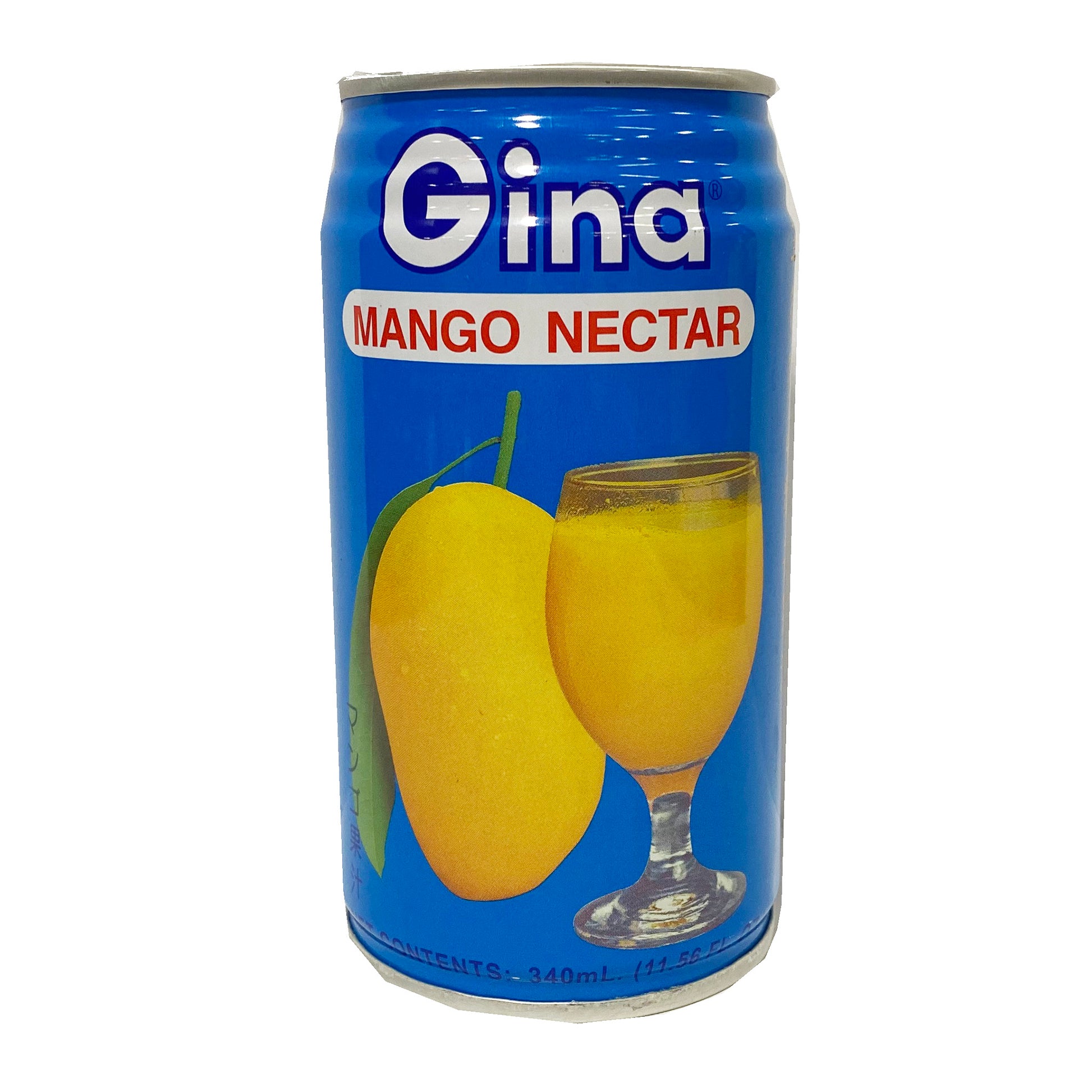 Front graphic image of Gina Juice Drink - Mango Nectar 11.5oz