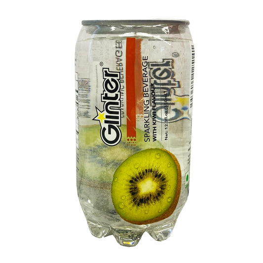 Front graphic image of Glinter Sparkling Water - Kiwi Flavor 12.3oz