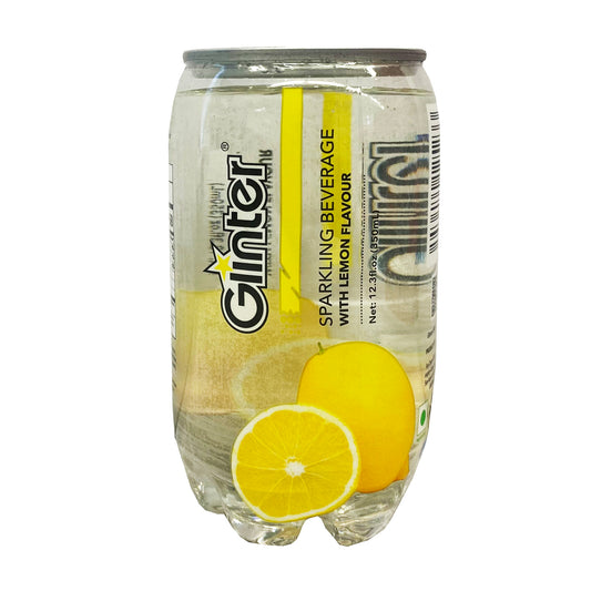 Front graphic image of Glinter Sparkling Water - Lemon Flavor 12.3oz