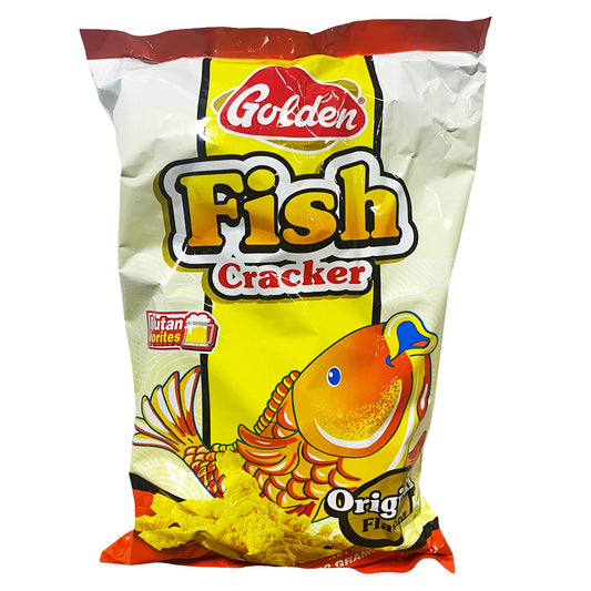 Front graphic image of Golden Fish Cracker - Original 7.05oz