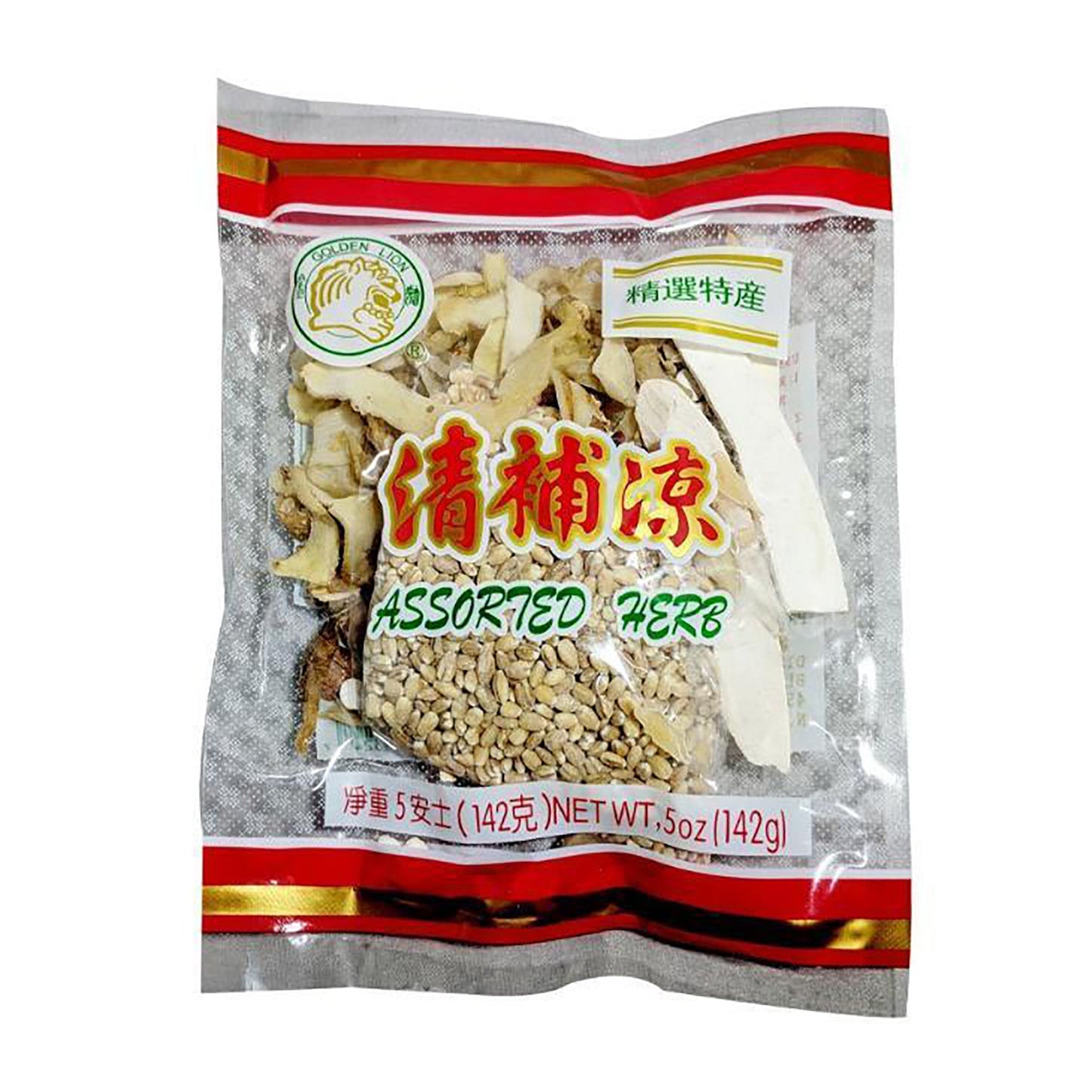 Front graphic image of Golden Lion Assorted Herb Soup Mix 5oz - 金狮牌 清补凉 5oz