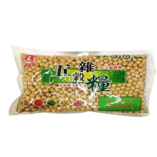 Front graphic image of Golden Lion Dried Soybean Organic 12oz