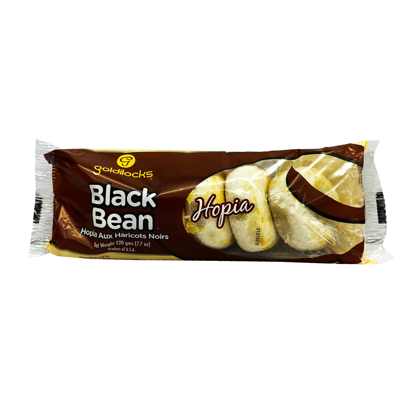 Front graphic image of Goldilocks Hopia - Black Bean Flavor 7.7oz