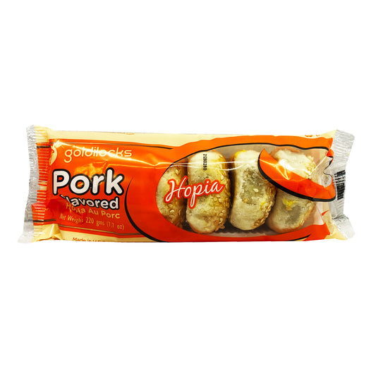 Front graphic image of Goldilocks Hopia - Pork Flavor 7.7oz