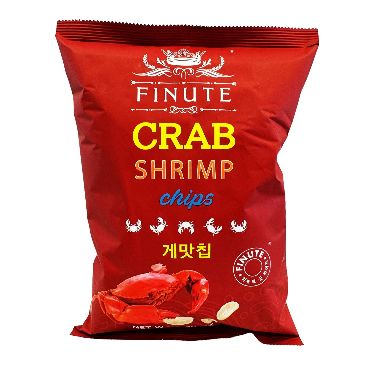 Front graphic image of Good Life Finute Crab Flavor Shrimp Chips 2.89oz (82g)