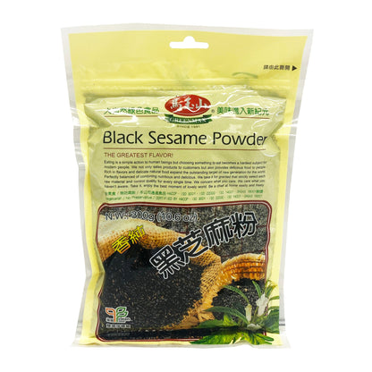 Front graphic image of Greenmax Black Sesame Powder 10.6oz - 馬玉山 黑芝麻粉 10.6oz