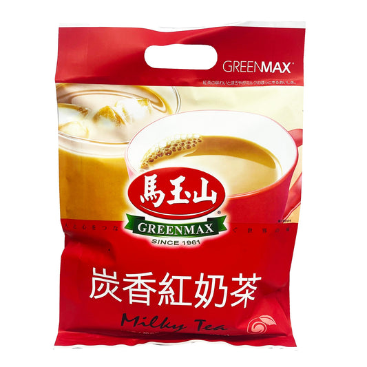 Front graphic image of Greenmax Milk Tea 11.3oz - 马玉山 炭香红奶茶 11.3oz