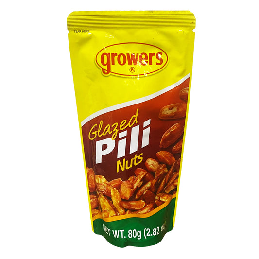 Front graphic image of Growers Glazed Pili Nuts 2.82oz